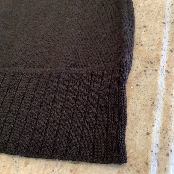 Coldwater Creek Black Knit Sleeveless Top Sz Med NWT Wool Blend - Picture 3 of 6